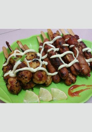 Foto resep Sosis, bakso bakar sederhana