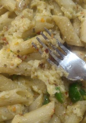A picture of Veggie pasta.