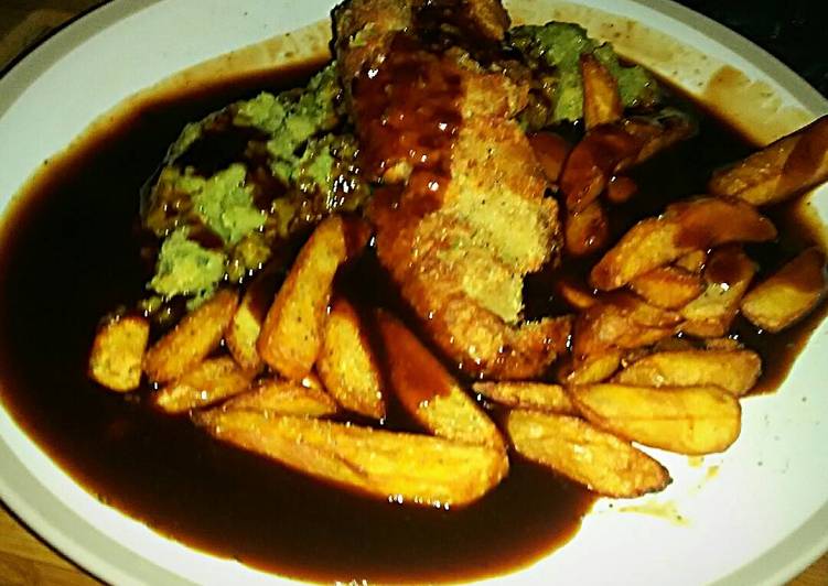 Steps to Make Homemade Tex&#39;s English Chippy-Style Gravy