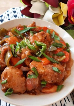 A picture of Chicken Manchurian.