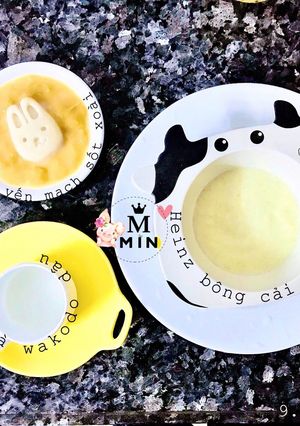 Hình của món Đậu hũ non yến mạch sốt xoài.