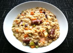 Foto principal de Risotto con chistorra y cranberries