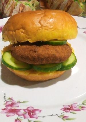 A picture of Beef Shami Burger.