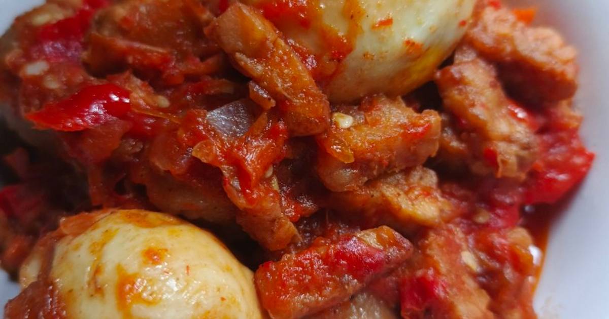 Resep Balado Telur Tempe Bakso Paling Praktis dan Simple