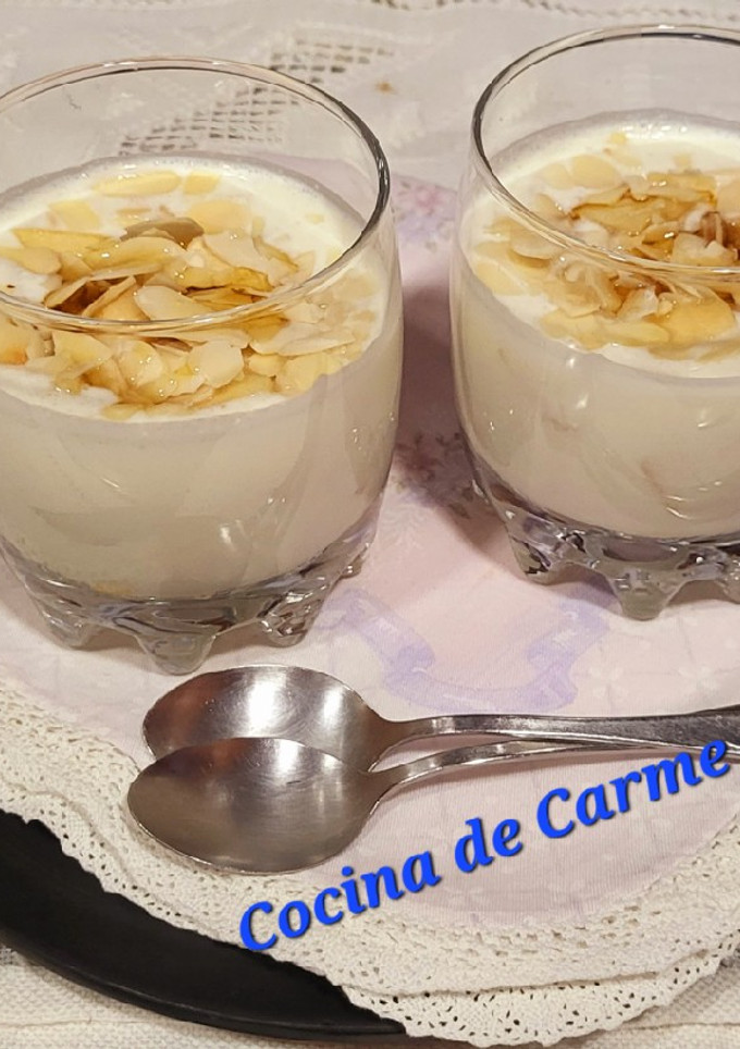 Una foto de Merienda de requesón con frutas