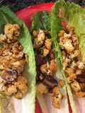 Spicy cauliflower lettuce wraps