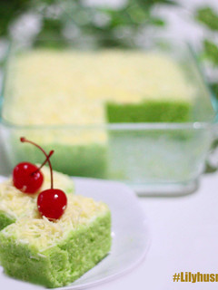 Foto resep Pandan cake kukus rasa keju