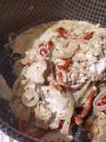 Pollo de mar a la mostaza