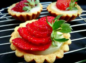 Foto resep Pie vla stroberi