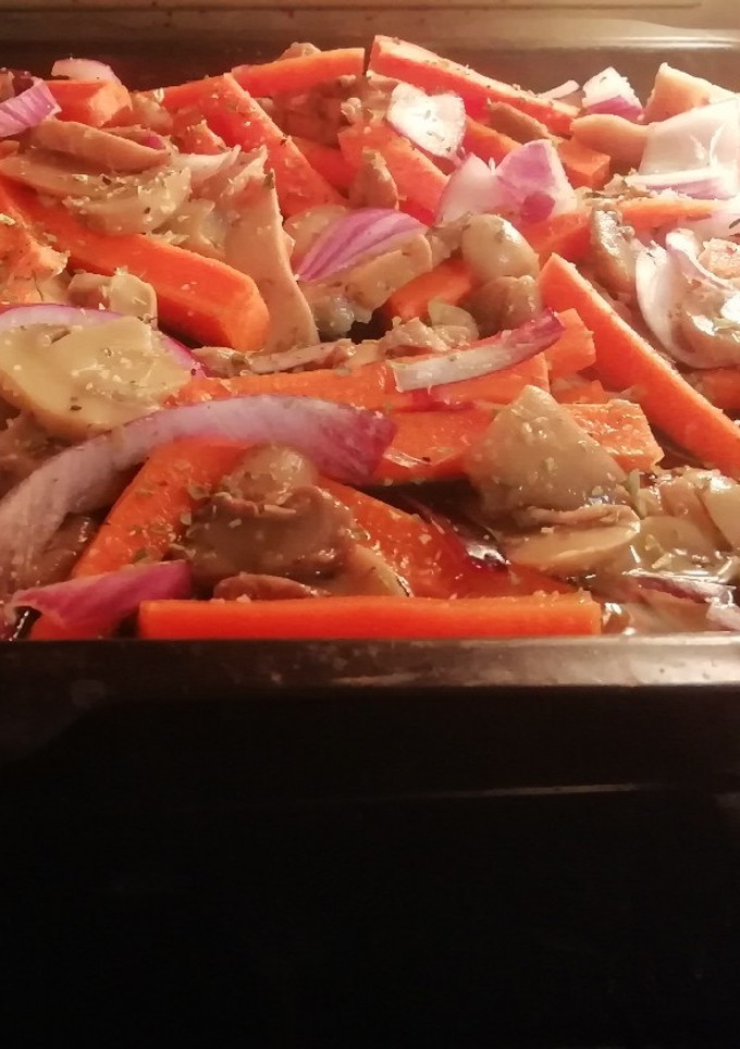 Una foto de Verduritas al horno con un toque de especias