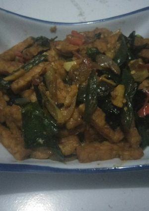 Foto resep Tempe daun melinjo pedas