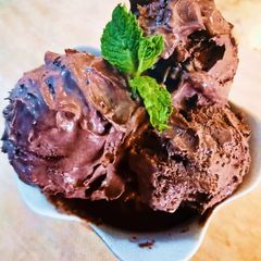 A picture of Chocolate ice cream.