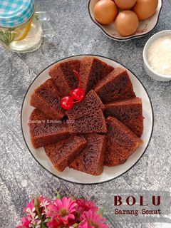 Foto resep Bolu Bolu Sarang Semut (3 Telur)