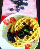 Blueberry waffle
