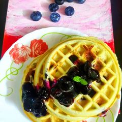 A picture of Blueberry waffle.