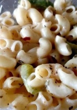 A picture of White sauce Pasta.