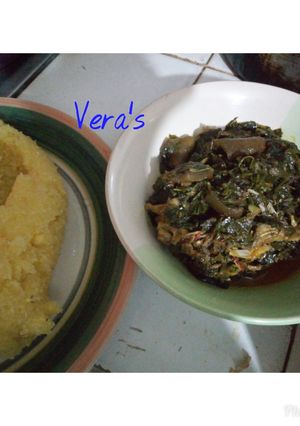 A picture of Efere Edikang ikong ye garri.