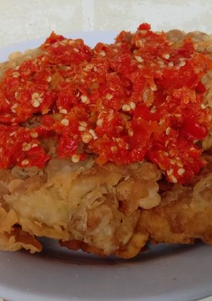 Foto resep Telor dadar Geprek
