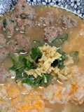 ข้าวต้มไข่ขาวหมูเด้ง