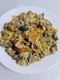 Oysters omelette