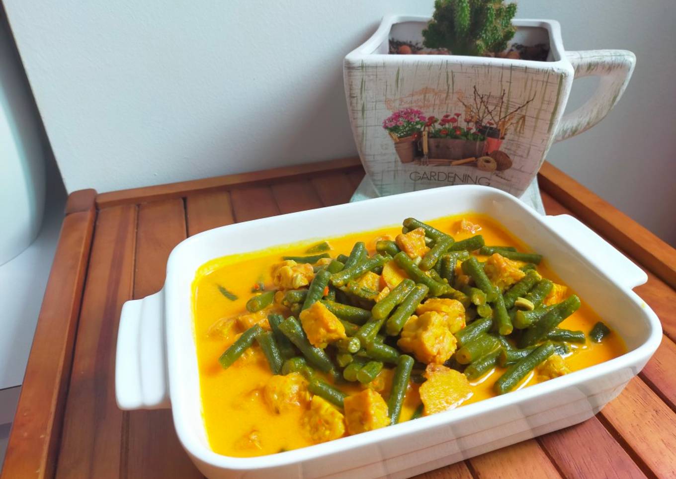 Gulai Tempe Kacang Panjang ala Warteg