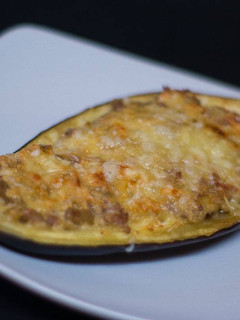 Una foto de Berenjena rellena