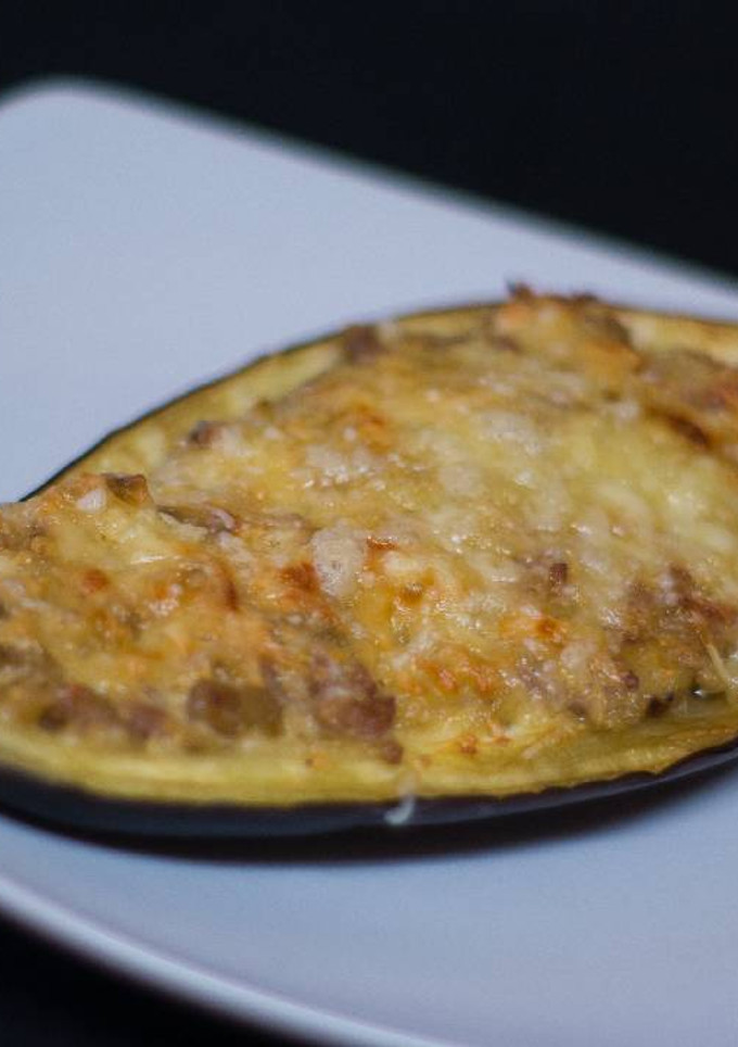 Una foto de Berenjena rellena