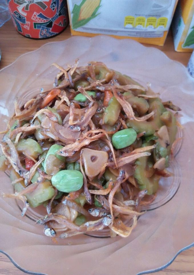 Foto resep Oseng pare teri kriuk