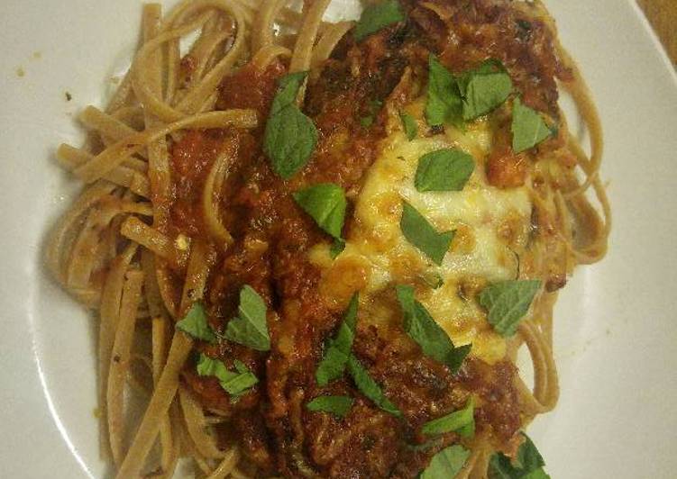 Simple Way to Prepare Super Quick Homemade Healthier Baked Chicken Parmesan