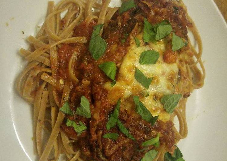 Healthier Baked Chicken Parmesan