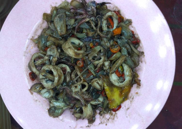 Cara mudah meracik Cumi hitam empuk no amis yang Enak