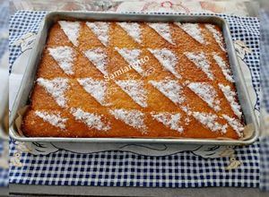 Une photo de Gâteau à la semoule (Besboussa à l'orange)