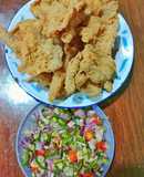 Kulit Ayam Crispy Sambel Matah