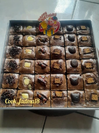 Cara Gampang Menyiapkan Resep Kue ulang tahun fudgy brownies shiny crust yang Lezat Anti Ribet, Lezat Sekali