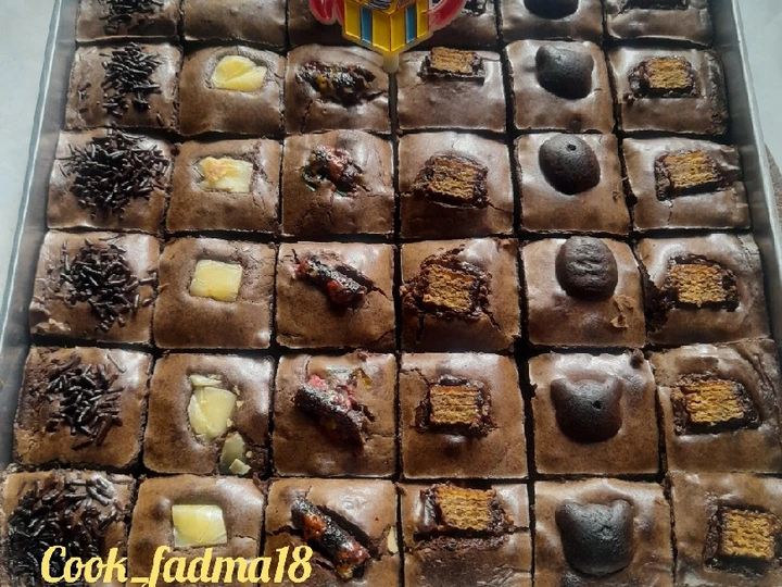Cara Gampang Menyiapkan Resep Kue ulang tahun fudgy brownies shiny crust yang Lezat Anti Ribet, Lezat Sekali