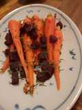 Quick pickled baby carrots and beets