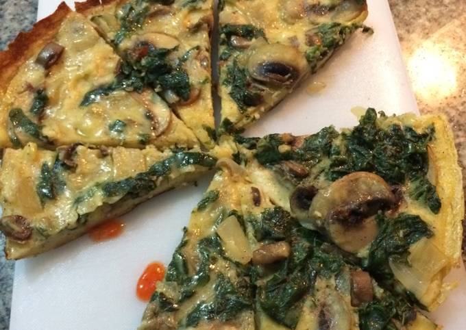 No Bake Spinach Quiche