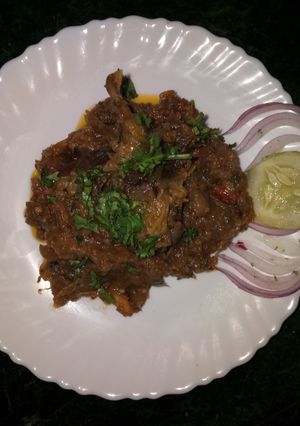 A picture of Baigan bharta.