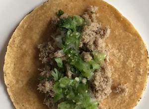 Una foto de Carnitas... ¡de atún!