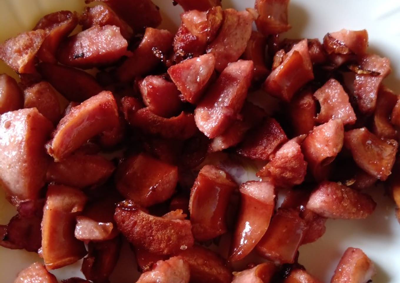 Fried sausage😁 #weeklyjikonichallange