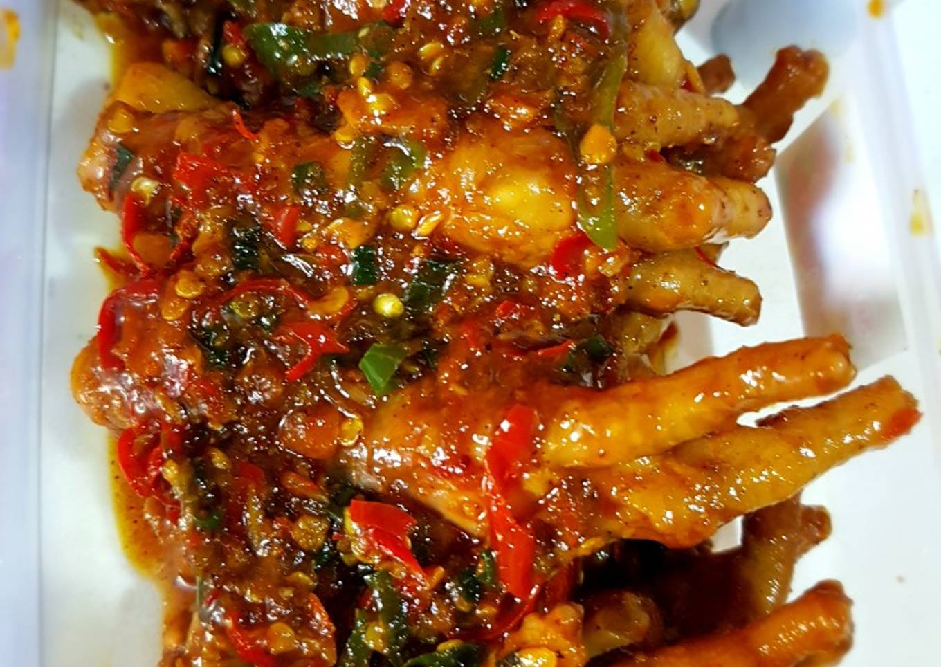 Ceker pedas manis