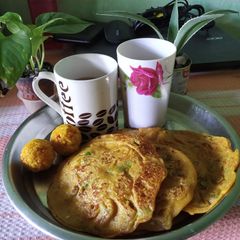 A picture of Masala crepes.