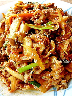 韓式泡菜炒肉片 的食譜成品照片