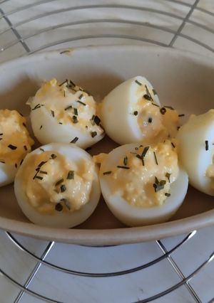 Une photo de Oeufs mimosa 🥂😋