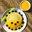 Panqueque de Avena y Plátano con Salsa de Mango