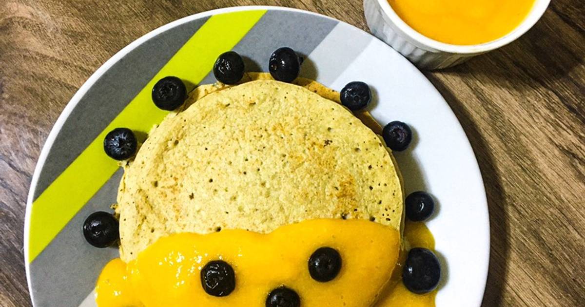 Panqueque de Avena y Plátano con Salsa de Mango Receta de Manuel Medina