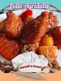 Pollo agridulce tipo chino