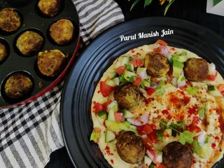 नॉन फ्राइड फलाफल इन अप्पे पैन(non fried falafel in appe pan recipe in Hindi)