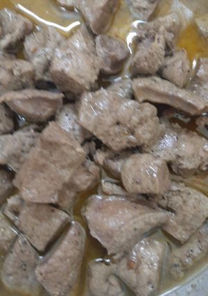 صورة لوصفة كبده بالسمنه البلدي 😋😋