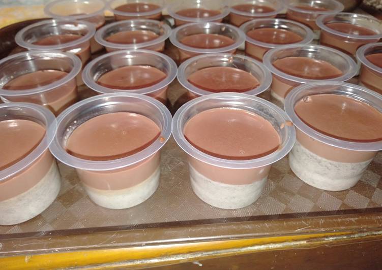 Puding oreo coklat